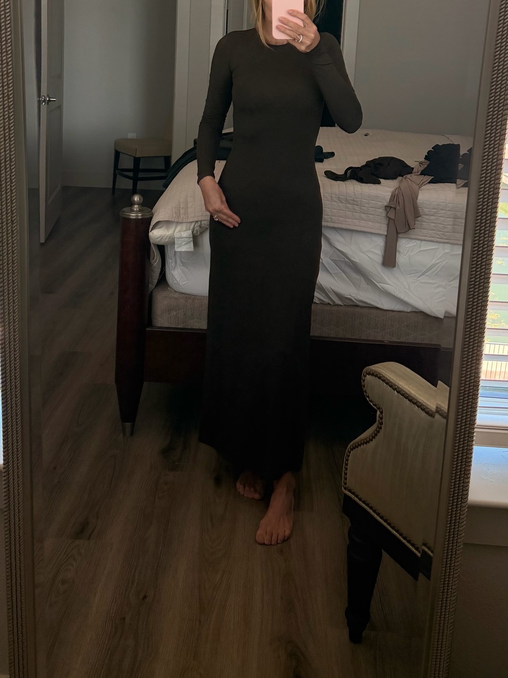 Women’s Long Sleeve Maxi Dress - Brawn
